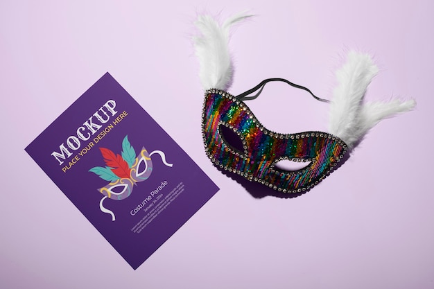 Brazilian carnival poster mockup