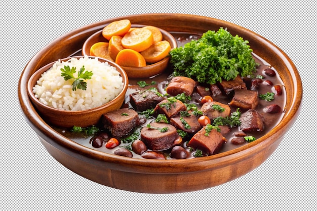 Бразильская фейхоада наслаждается вкусом