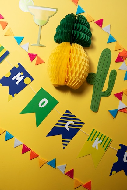 PSD brazilian garland mockup in design