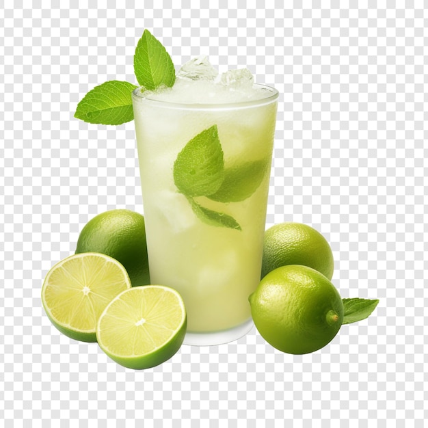 Limeade brasiliana isolata su uno sfondo trasparente