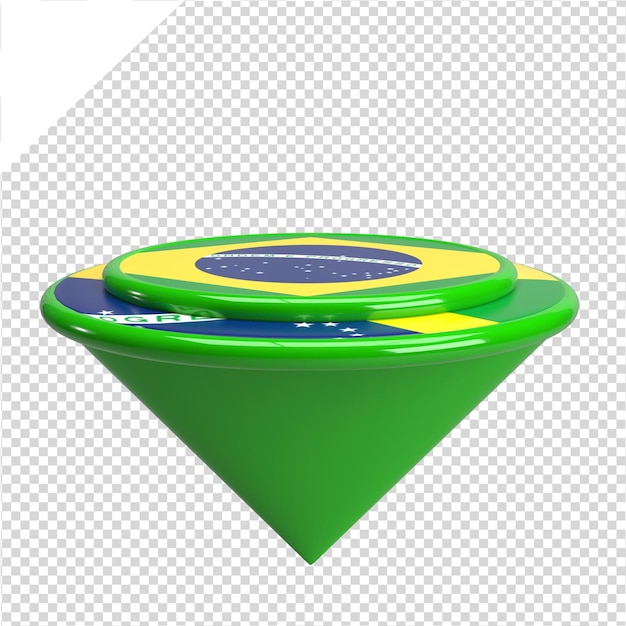 Brazilië Podium 3D Element voor Onafhankelijkheidsdag PSD