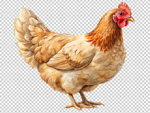 PSD brązowa kurczak z pisklętami