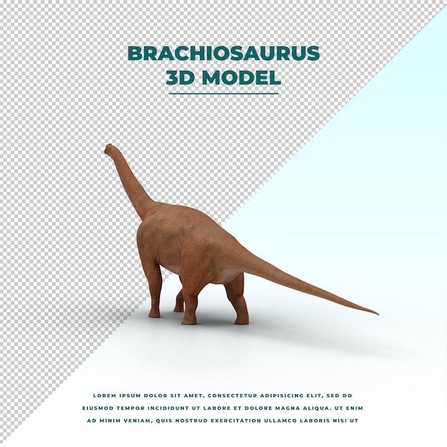 brązowy brachiozaur
