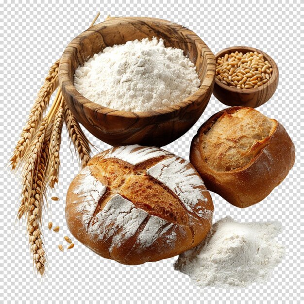 PSD bread isolated on transparent background national sourdough bread day world bread day bread day