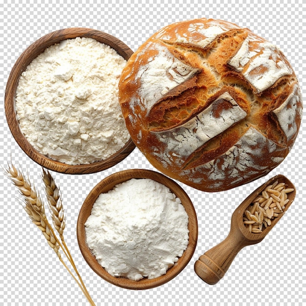 PSD bread isolated on transparent background