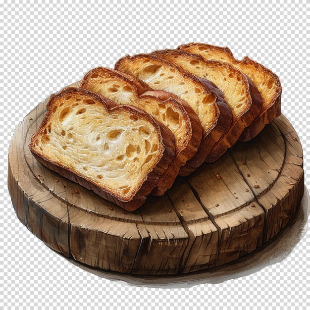 PSD bread isolated on transparent background