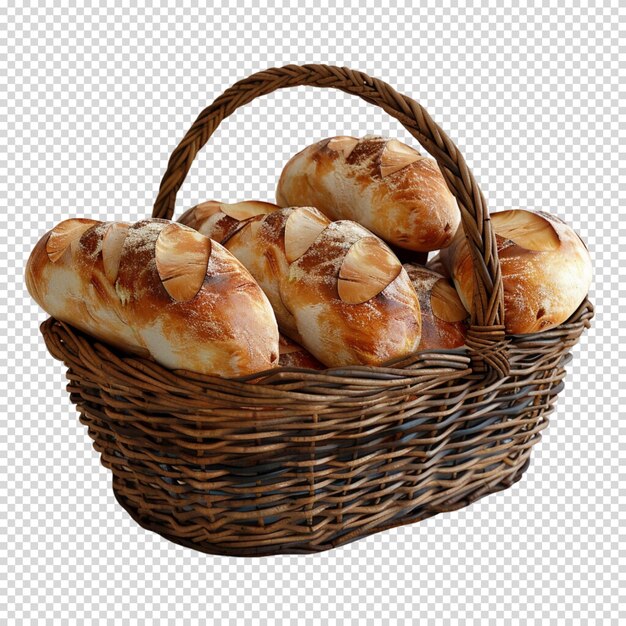 Bread isolated on transparent background