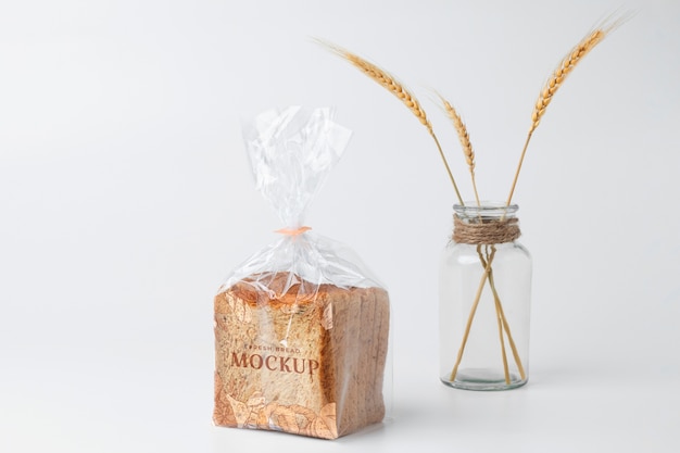 PSD bread packaging mockup design