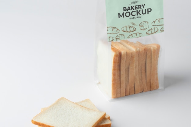 Bread packaging mockup design