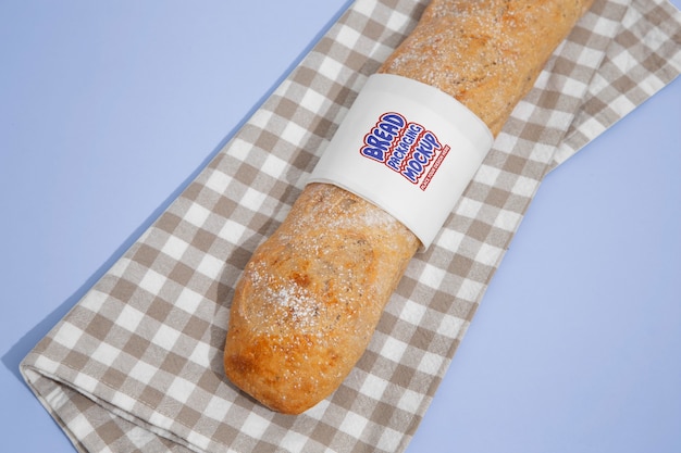 PSD design del modello di confezione del pane