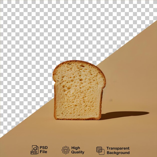 Fetta di pane isolata su uno sfondo trasparente include file png