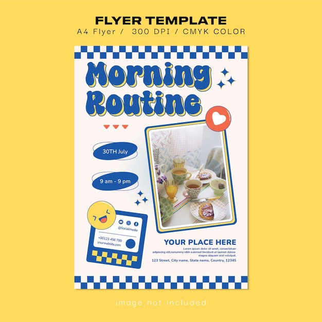 PSD breakfast flyer