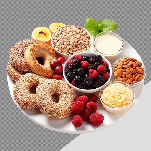 PSD breakfast food png isolated on transparent background