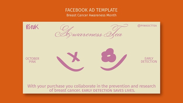 breast cancer awareness month facebook template