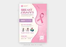 PSD breast cancer awareness pink flyer template in psd v1