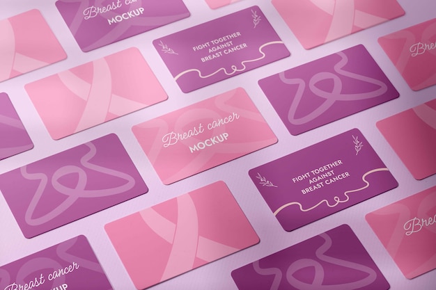 Breast cancer day merchandising mockup