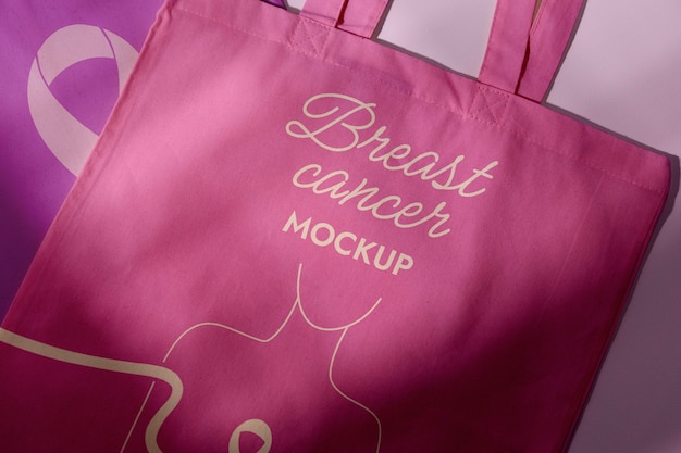 Breast cancer day merchandising mockup