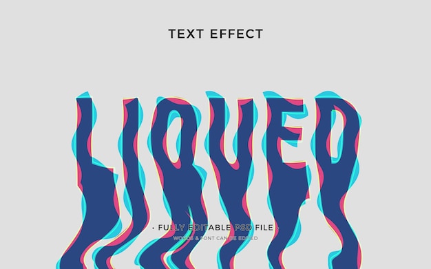 Breed teksteffect