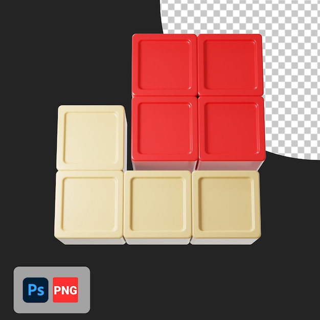 Brick game 3d icon