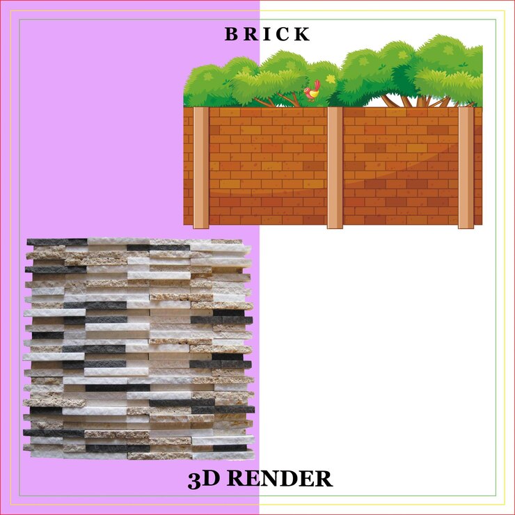 PSD brick house