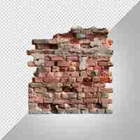 PSD a brick wall with a hole in the middle and a hole in the middle