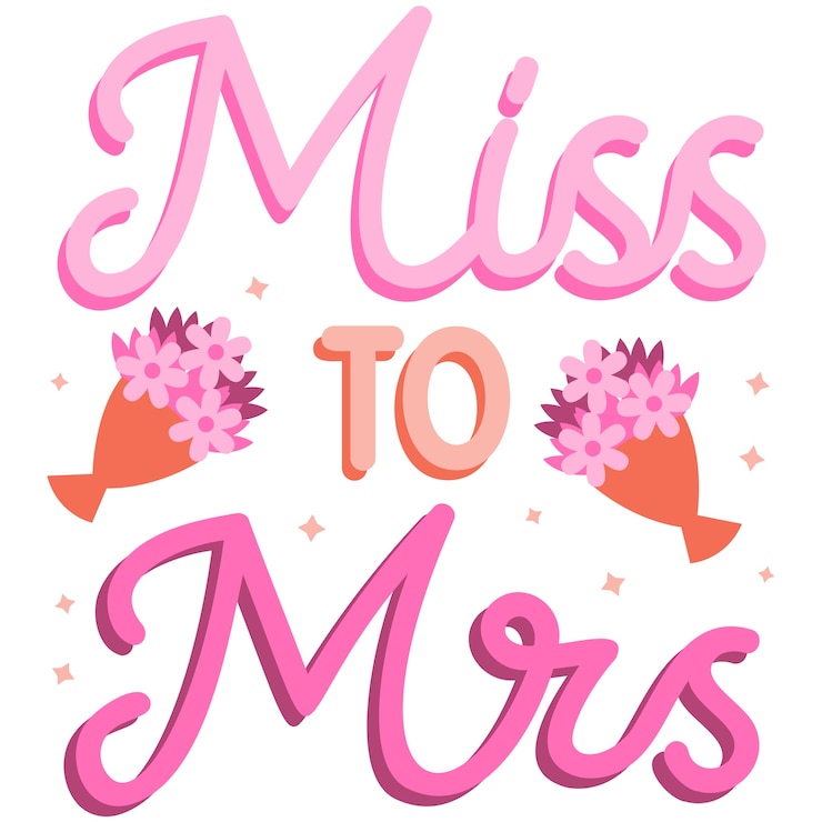PSD bride lettering collection