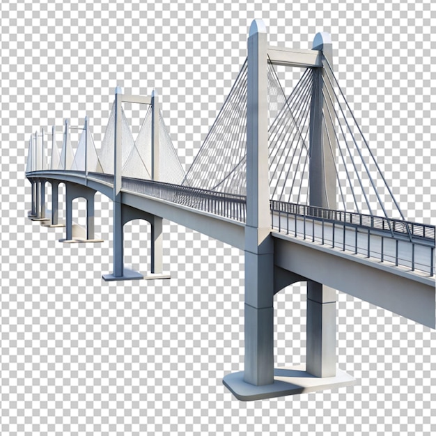 PSD bridge on top viewon transparent background