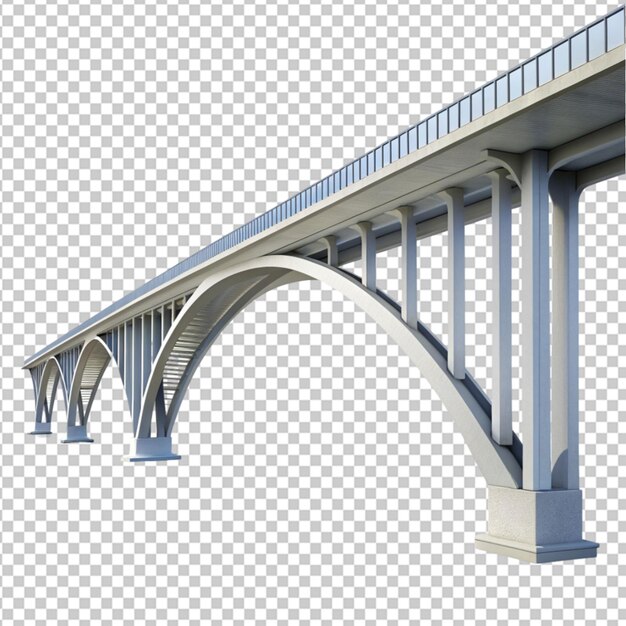 PSD bridge on top viewon transparent background