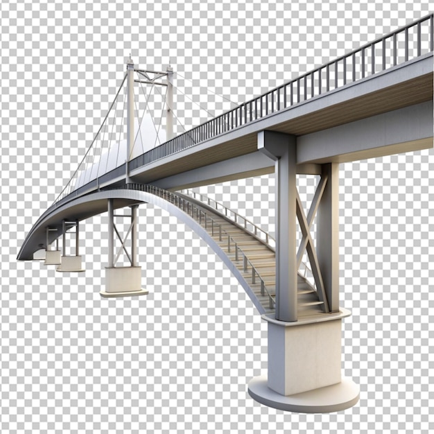 PSD bridge on top viewon transparent background