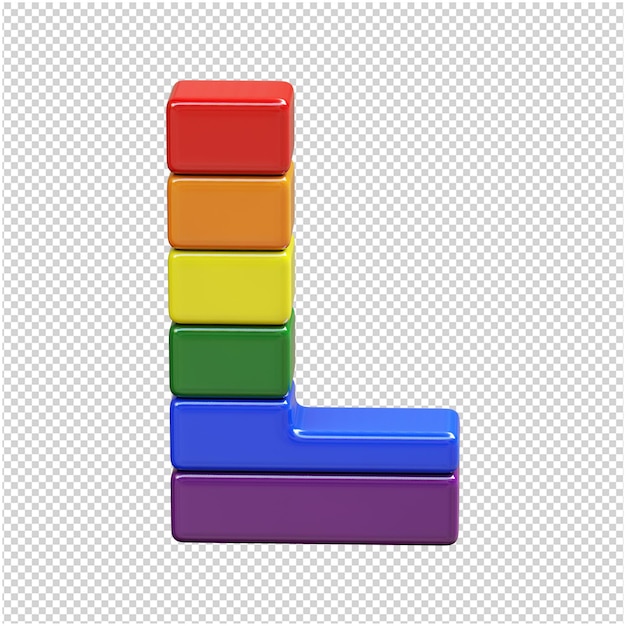 Brief in de kleuren van de LGBT-vlag