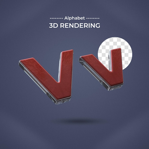 PSD brief v 3d-rendering transparante achtergrond