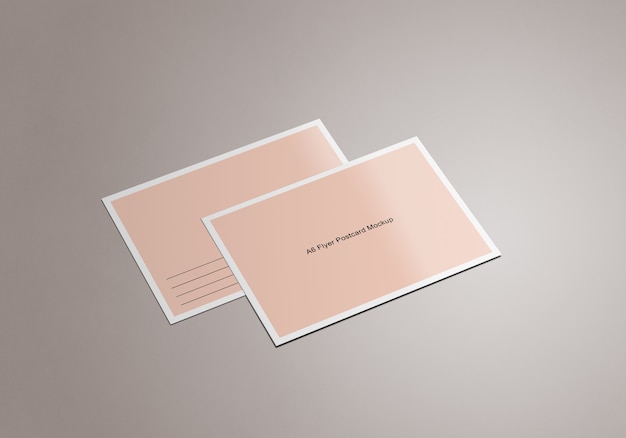 PSD briefkaart mockup sjabloon