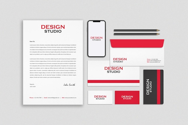 Briefpapier branding identiteit mockup ontwerp