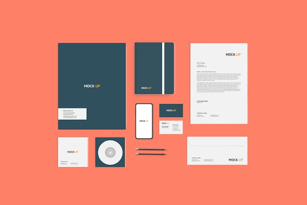 PSD briefpapier mock-up