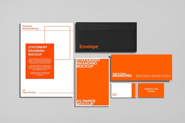 Briefpapier Mockup PSD-sjabloon