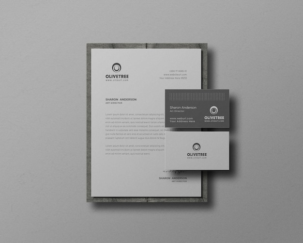 Briefpapier set mockup