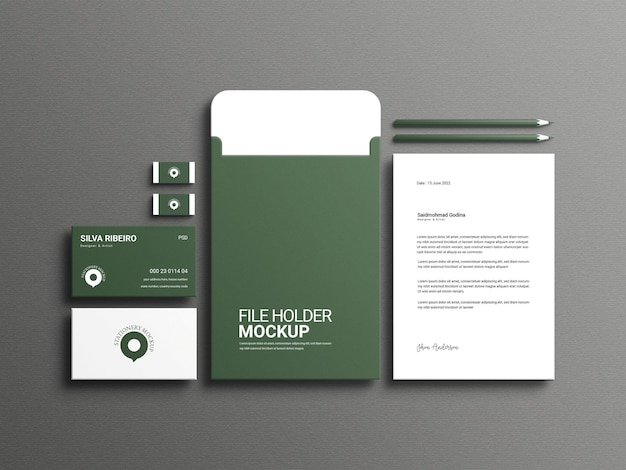 Briefpapier set mockup