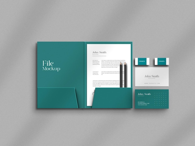 Briefpapier set mockup