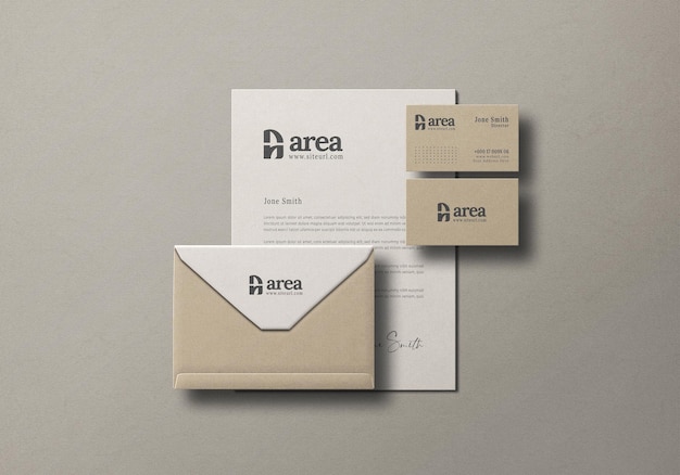 Briefpapier set mockup