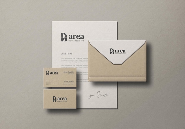 Briefpapier set mockup