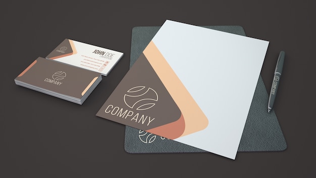 PSD briefpapier showcase