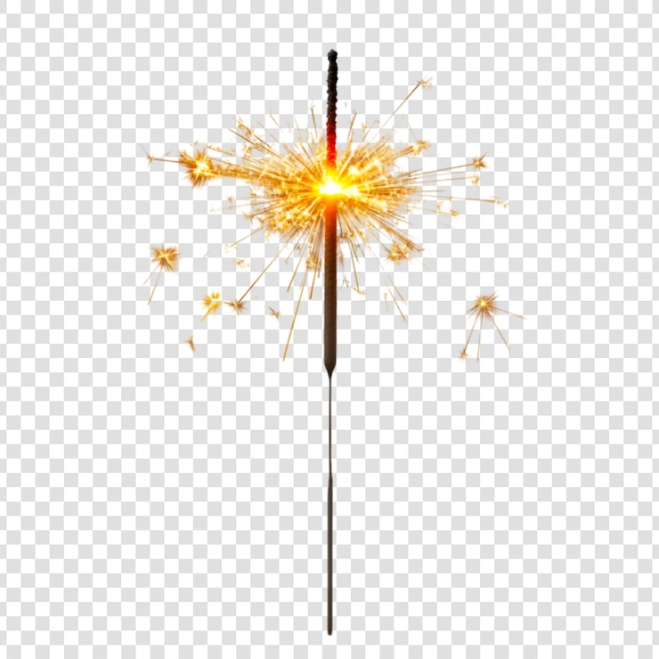 PSD bright burning sparkler festive celebration light night party