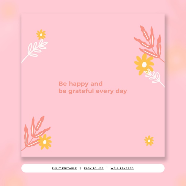 Bright cute playful creator quote content instagram post