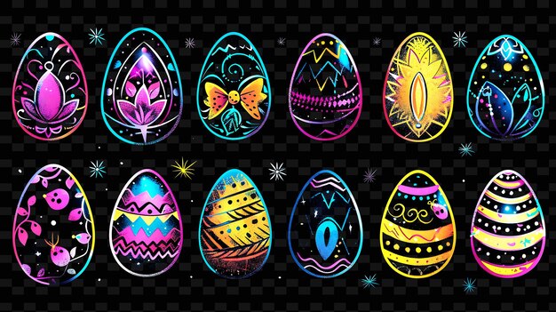 PSD the bright easter eggs are available for free download