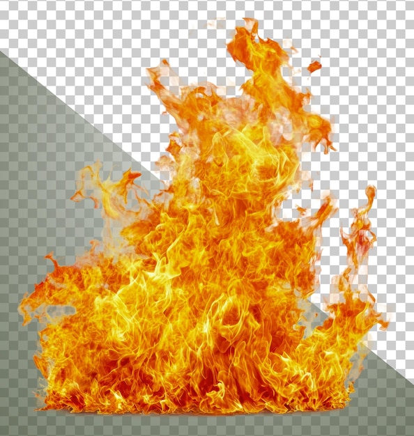 bright flames dancing in the air during a fire cut out stock png