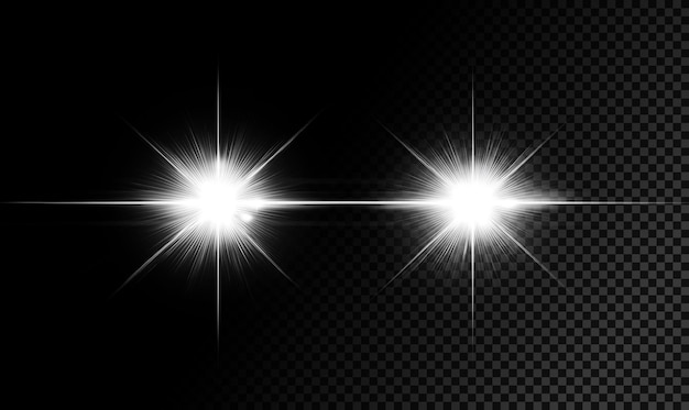bright lens flares