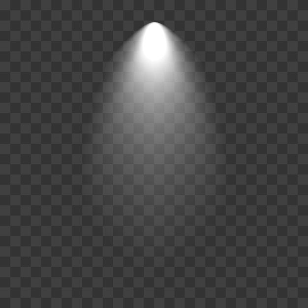 a bright light on a transparent background