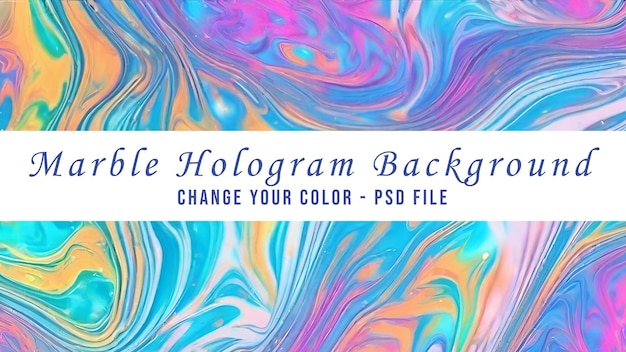 Bright marble hologram background