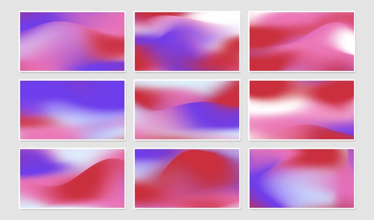 PSD bright mesh gradients set with ease color change