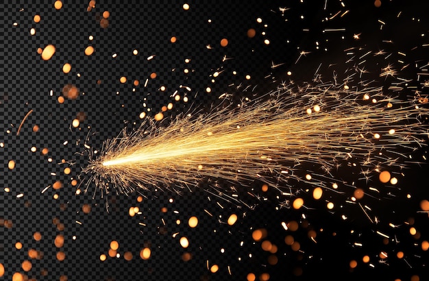 Bright Sparks Fiery Trail of Light and Energy